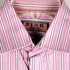 PINK Dress Shirt French Cuffs – 16/41cm Slim Fit